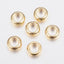 304 Stainless Steel Spacer Beads, Rondelle, 20pc Gold, 3mm, 4mm, 6mm