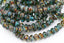 5x3mm Rondelle Ocean Blue  Picasso Faceted Czech