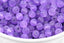 Purple 6mm Frosted Matte Glass Round Druk Beads - 200 beads