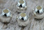 Stainless Steel Beads, Round, Silver Color Plated, 8x6.5mm