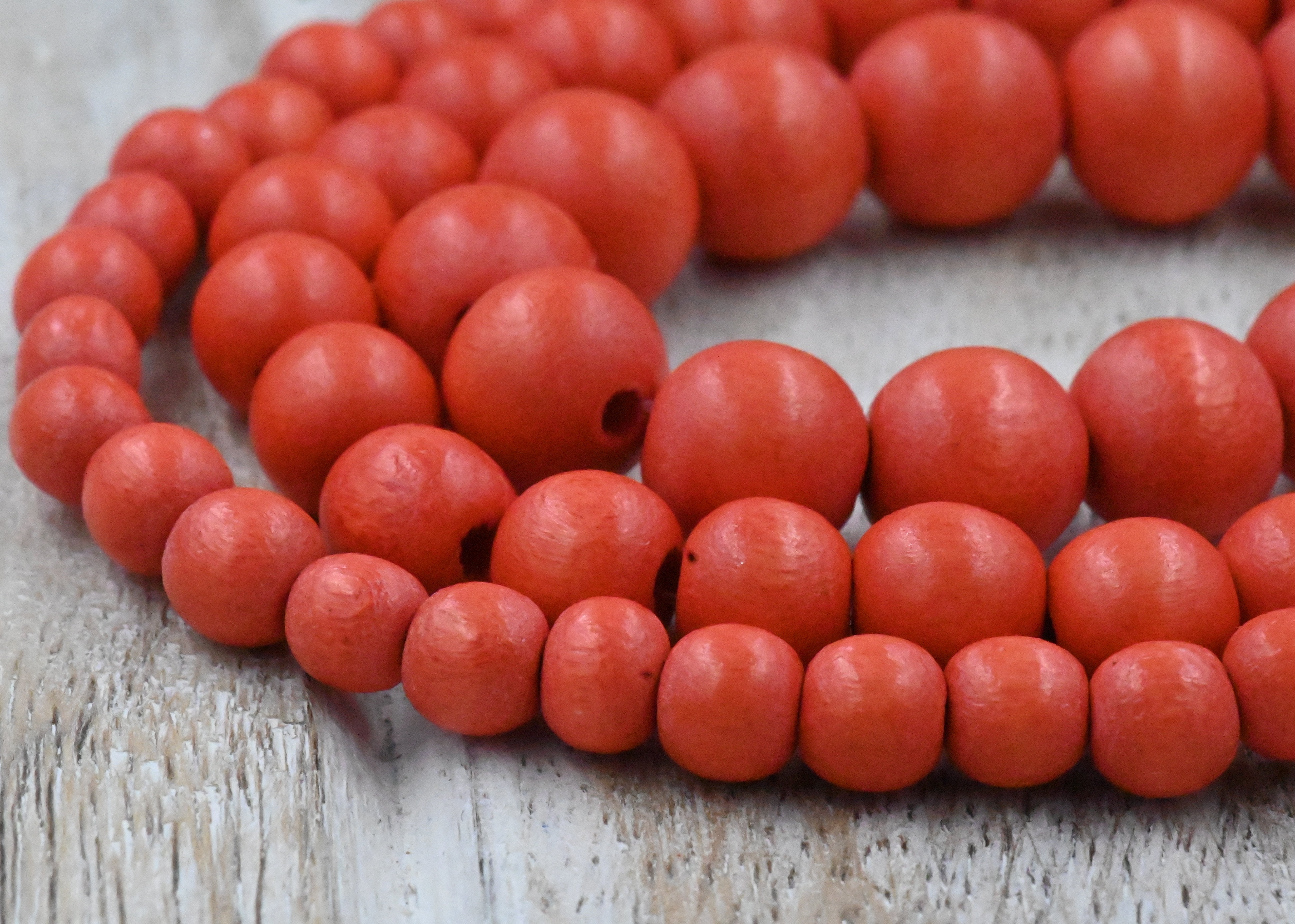 Coral Beads 6mm 8mm 10mm 12mm 15mm Wood beads -16 inch strand
