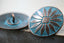 Patina Blue Green Buttons Oval Antique Copper 25mm x 22mm, 10 PCs