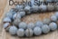TWO STRANDS Light Blue Mocha Dyed Jade 4mm 6mm 8mm 10mm