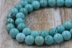 Turquoise Magnesite 6mm, 8mm, 10mm Round Beads