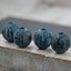 Rainworn Copper — Real Patina Fluted Metal Beads in 6mm, 8mm, 9.5mm