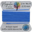 Polynesian Blue – Hand-Dyed Griffin Silk Cord for Knotting, Jewelry Making, Pendant Stringing