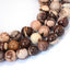 Zebra Jasper 8mm (grade A) Round Beads -15.25 inch strand