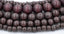 Raspberry Chocolate Brown Wood 6mm 8mm 10mm 12mm Rondelle 8x4mm, Dark Purple Brown Rondelle Boho Wood Beads -16 inch strand