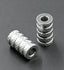 Stainless Steel Tube Beads, Grooved, Column, Stainless Steel Color -10pc