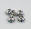 AB Silver Rhinestone Beads, Grade AAA, Nickel Free, Crystal Rondelle