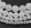 White Jade, 4mm, 6mm, 8mm, 10mm, 12mm Jade -15 inch strand