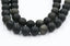 Frosted Natural Golden Sheen Obsidian Round Bead Strands, 8mm
