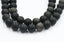 Frosted Natural Golden Sheen Obsidian Round Bead Strands, 6mm