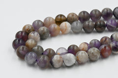 Sage Amethyst Beads, 6mm 8mm natural round beads