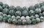 Green Spot Jasper Matte Round Beads