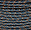 Dark Blue 3mm Bolo Braided Woven Round Leather Cord 1 Yards / 3 Feet / .9144 Meters