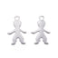 304 Stainless Steel Pendants, Boy or Girl Silhouette Pendants, 25pc