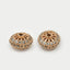 Clear Crystal Rose Gold Cubic Zirconia Rondelle, 10x6mm