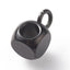 304 Stainless Steel Electroplated Black Cube Hanger for Charms, 10pc