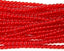 Siam Ruby Red 4mm round czech beads - 100 Czech Beads
