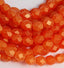 Sueded Gold Hyacinth Czech Glass Faceted 6mm Beads -25