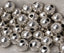 Antique Silver finish Beads, 6mm round -100