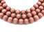 Cafe Ole Brown Wood Round 10mm, Light Brown Boho Wood Beads -16 inch strand