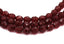 8mm Garnet Czech Glass Faceted Bead -25 czech beads