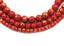 Antique Red Gold Dust Jade 4mm, 6mm, 8mm, 10mm, 12mm Round Beads -15 inch strand