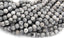 Matte Gray Picture Jasper 4mm, 6mm, 8mm, 10mm, 12mm Round Beads -15.5 inch strand