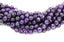 Amethyst Beads, 8mm natural AB Faceted round beads -15.5 inch strand