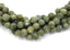 10mm Matte Olive Taiwan Jade Round -15 inch strand