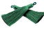 Hunter Green Tassel - 3" Long Nylon Jewelry Loop Tassel - 2pc