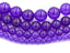 Amethyst Jade, 4mm, 6mm, 8mm, 10mm, 12mm Purple Jade Round Beads -15 inch strand