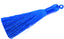 Royal Blue Tassel - 3" Long Nylon Jewelry Loop Tassel - 2pc