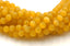 Cat Eye Beads Yellow 4mm, 6mm, 8mm, 10mm, 12mm -14.5 inch strand