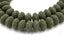 Natural Lava Rondelle 15x9mm Saucer Lava Beads - 14.5" strand