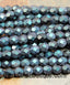4mm Matte Polychrome - Indigo Orchid Czech Beads Faceted -50