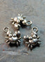 Crab Charm Antique Silver Metal -10