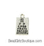 Eye Chart, Optometrist Silver Pewter Charm -1