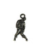 TierraCast Antique Black Oxide Zombie Halloween Charm 13x26mm