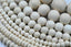 White Wood Beads