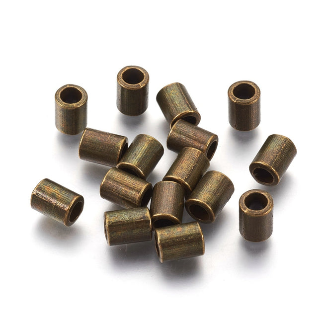 Antique bronze Tube Beads 8x6mm, 50 Hover Image
