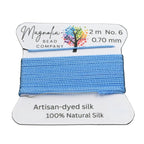Baby Blue Griffin Silk Cord – Hand-Dyed Thread for Knotting, Jewelry Making, Pendant Stringing