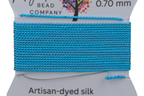 Desert Sky Turquoise – Hand-Dyed Griffin Silk Cord for Knotting, Jewelry Making, Pendant Stringing