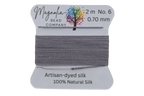 Twilight Mist Hand‑Dyed Griffin Silk Cord – Thread for Knotting, Jewelry Making, Pendant Stringing