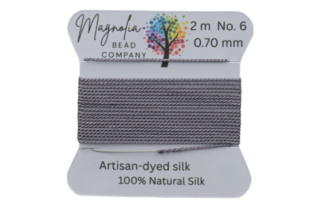 Twilight Mist Hand‑Dyed Griffin Silk Cord – Thread for Knotting, Jewelry Making, Pendant Stringing Main Image