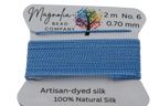 Baby Blue Griffin Silk Cord – Hand-Dyed Thread for Knotting, Jewelry Making, Pendant Stringing