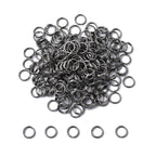 200 pcs gunmetal plated split rings 6mm