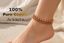 100% Pure Copper Chain Anklet • USA‑Made • Healing Copper Jewelry